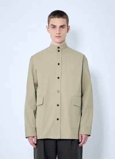 Bottega Veneta Men Light-cotton Twill Overshirt In Neutral