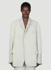 Bottega Veneta Men Light Wool Silk Mouline Blazer In Multicolor