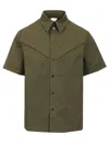 Bottega Veneta Lightweight Cotton Twill Shirt In Green