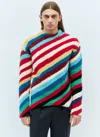 Bottega Veneta Multicolor Striped Sweater In Multicolor