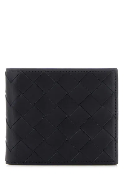 Bottega Veneta Intrecciato Leather Bifold Wallet In Blue