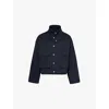 Bottega Veneta Blouson Jacket In Midnight Blue