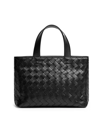 Bottega Veneta Men's Mini Intrecciato Leather Zip Tote Bag In Multi