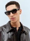 Bottega Veneta Mitre Square Sunglasses In Black