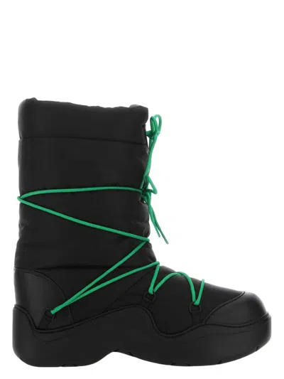 Bottega Veneta Men's Nylon Puddle Bomber Boots