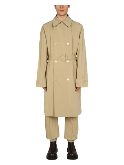 BOTTEGA VENETA MEN'S NYLON TRENCH COAT