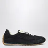 Bottega Veneta Black Suede And Nylon Orbit Flash Sneakers In Blue