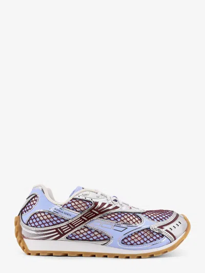 Bottega Veneta Men Orbit Leather And Mesh Sneakers In Multi