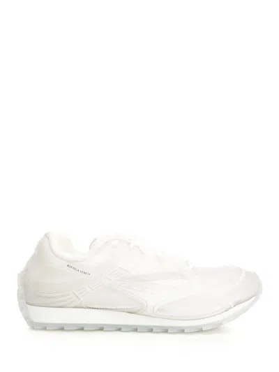 Bottega Veneta Men White Transparent Rubber Orbit Sneakers In Multi