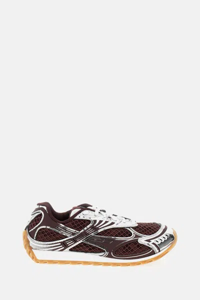 Bottega Veneta Men Fondant And Silver Technical Fabric And Mesh Orbit Sneakers In Multi