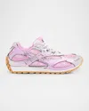 Bottega Veneta Laced Sneakers In Gloss-pink