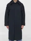 Bottega Veneta Nylon Blend Trench Coat With Buttoned Cuffs