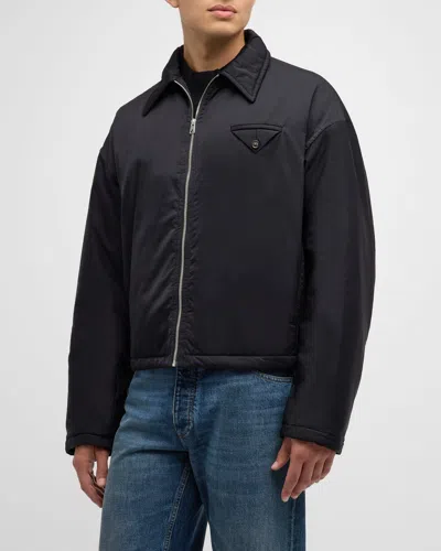 BOTTEGA VENETA MEN'S PADDED NYLON TECH JACKET