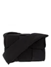Bottega Veneta Padded Tech Cassette Piccola Crossbody Bag In Black