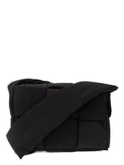 BOTTEGA VENETA MEN'S PADDED TECH CASSETTE PICCOLA CROSSBODY BAG