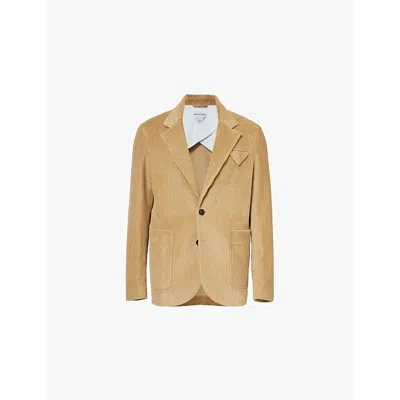 Bottega Veneta Corduroy Jacket In Pale Oak