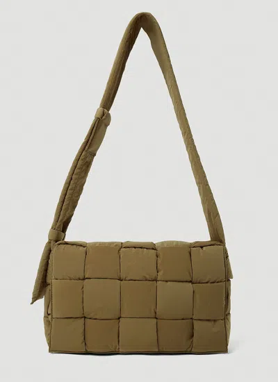 Bottega Veneta Men Paper Cassette Crossbody Bag In Brown