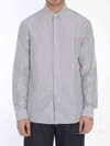 Bottega Veneta Men Camicia Con Logo In Gray