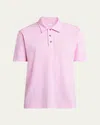 Bottega Veneta Men's Pique Classic Polo Shirt In Shell