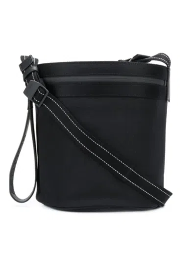 Pre-owned Bottega Veneta Men's Polyamide Messenger In Black