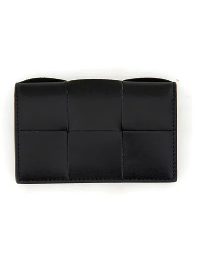 Bottega Veneta Men Porta Biglietti Da Visita Cassette In Black