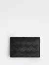 Bottega Veneta Men Portacarte Intrecciato In Black