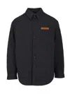 Bottega Veneta Midnight Blue Cotton Blend Jacket In Blue