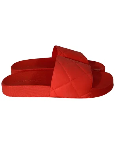 Bottega Veneta Men's Rubber Slide (authentic Pre-loved) In Red