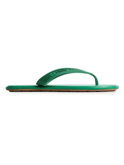 Bottega Veneta Sampieri Thong Sandals In Green