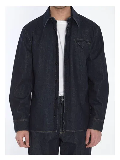 Bottega Veneta Men's Shirt In Denim