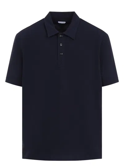 BOTTEGA VENETA MEN'S SHORT SLEEVE COTTON POLO SHIRT