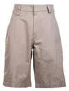 Bottega Veneta Shorts In Lightweight Cotton Twill In Gray