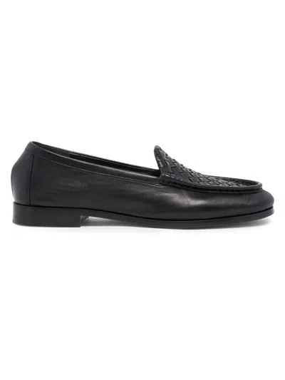 Bottega Veneta Silenzio Intrecciato Leather Loafers In Multi