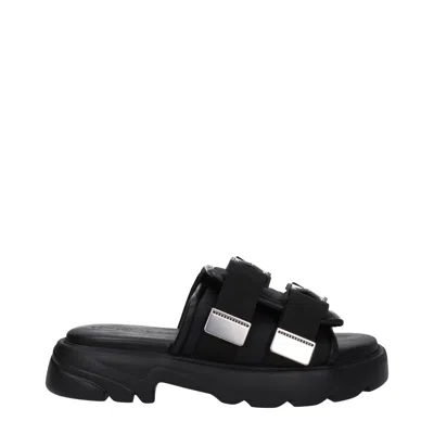 Bottega Veneta Men's Slippers And Clogs Black Fabric