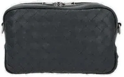 Bottega Veneta Men's Small Camera Bag In Grey