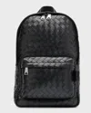 Bottega Veneta Small Classic Intrecciato Backpack In Nero-nero