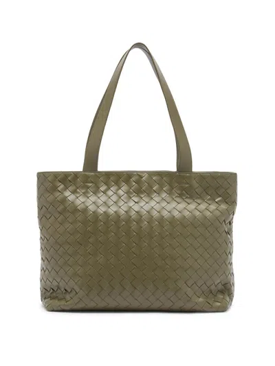 Bottega Veneta Men's Small Intrecciato Zipped Tote Bag