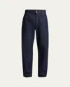 Bottega Veneta Indigo Wide Leg Jeans In Indigo