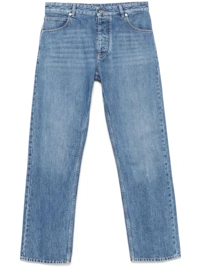 Bottega Veneta Men Straight Leg Jeans In Multi
