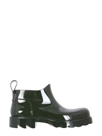 Bottega Veneta Ridged Slip-on Boots In Green