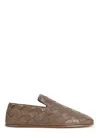 Bottega Veneta Sunday Woven Slippers In Brown