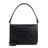 Bottega Veneta Men's Swing Messenger In Black