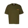 Bottega Veneta Men T-shirt In Pima Cotton Jersey In Green