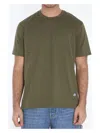 Bottega Veneta Green Crewneck T-shirt With Mushroom Embroidery On The Front In Cotton Man In Green