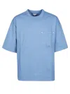 Bottega Veneta Admiral Blue Cotton T-shirt In Blue