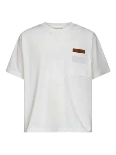 Bottega Veneta Men T-shirt With Logo In White