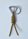 Bottega Veneta Triangle Key Ring With Hook Accessories In Yellow