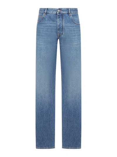 Bottega Veneta Men Vintage Indigo Straight Leg Jeans In Blue