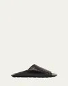 Bottega Veneta Nappa Opaque Weave Mule Sandal In Brown
