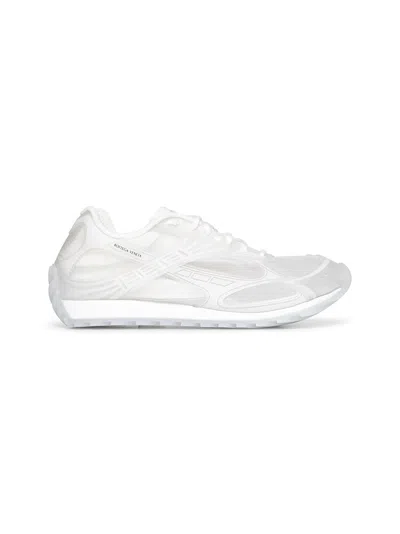 Bottega Veneta Men White Transparent Rubber Orbit Sneakers